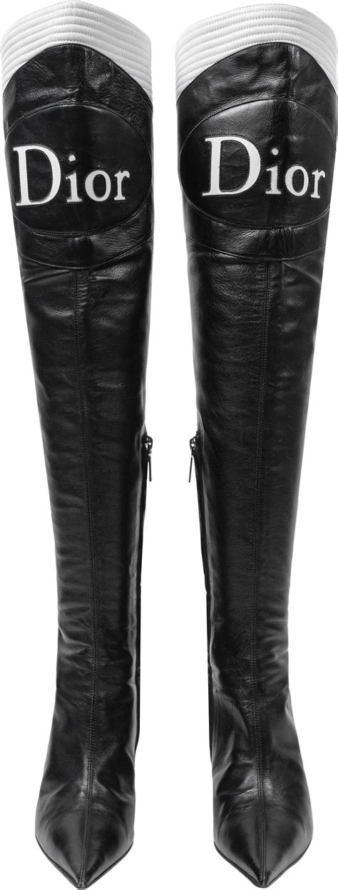 dior winter boots|dior thigh high boots.